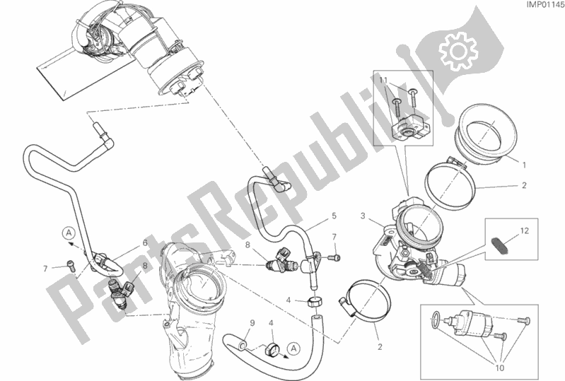 Todas las partes para Cuerpo Del Acelerador de Ducati Scrambler Icon USA 803 2019